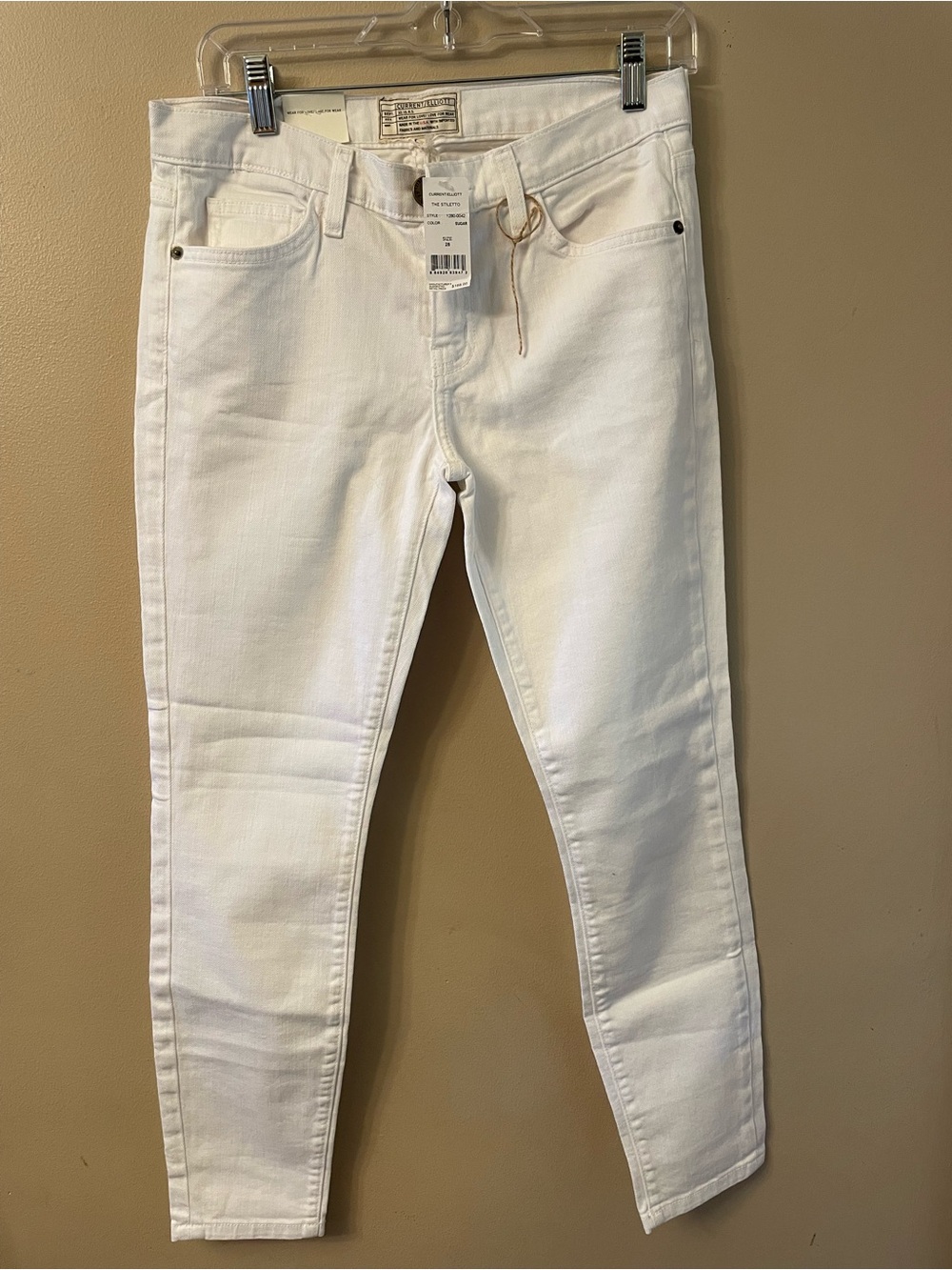 Current/Elliott White Skinny Jeans-NWT